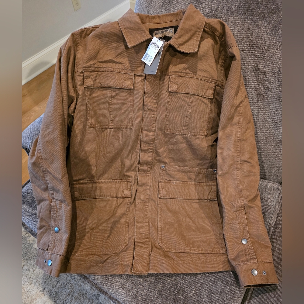 Mens Barn Style Canvas Jacket-NWT